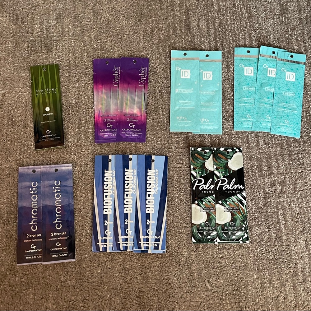 California Tan Tanning Lotion Packet Lot of 15